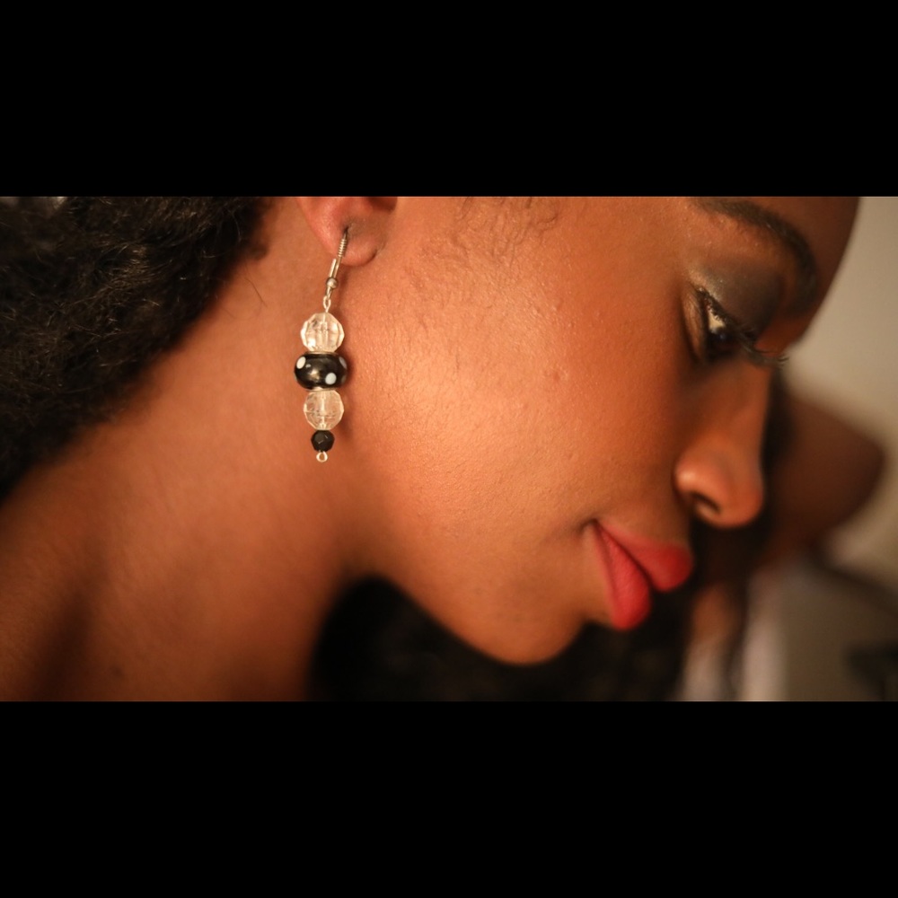 Sonya 18 PocaDots and More Black earrings